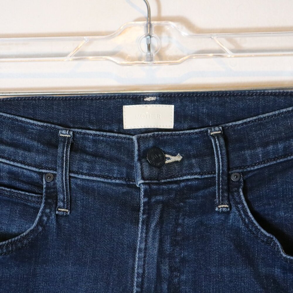 Mother Lil Kick It Mid Rise Straight Leg Jeans Womens 26 I Put A Spell On You - Picture 4 of 9